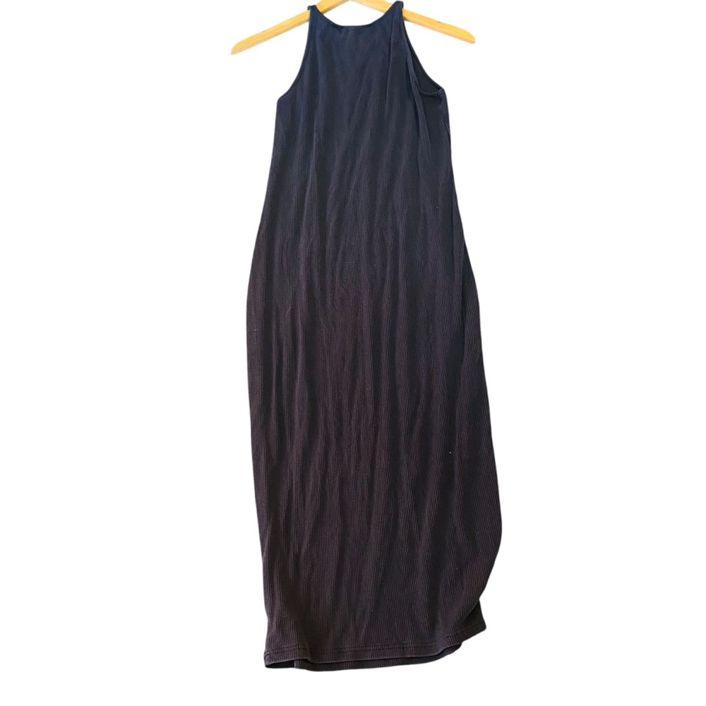 Athleta Sunkissed Navy Ribbed Tank Midi Dress - Picture 2 of 7